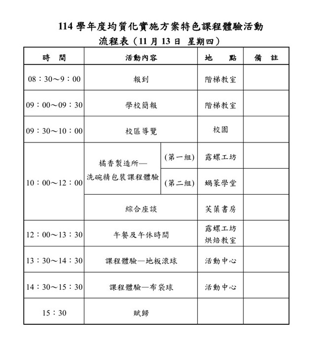 南投特殊教育學校辦理114學年度均質化多元展能特教課程圖片