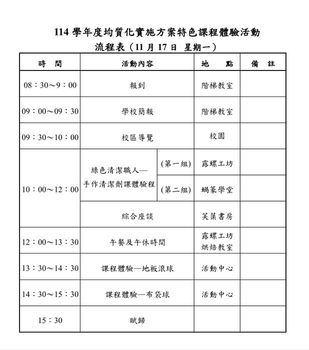南投特殊教育學校辦理114學年度均質化多元展能特教課程圖片